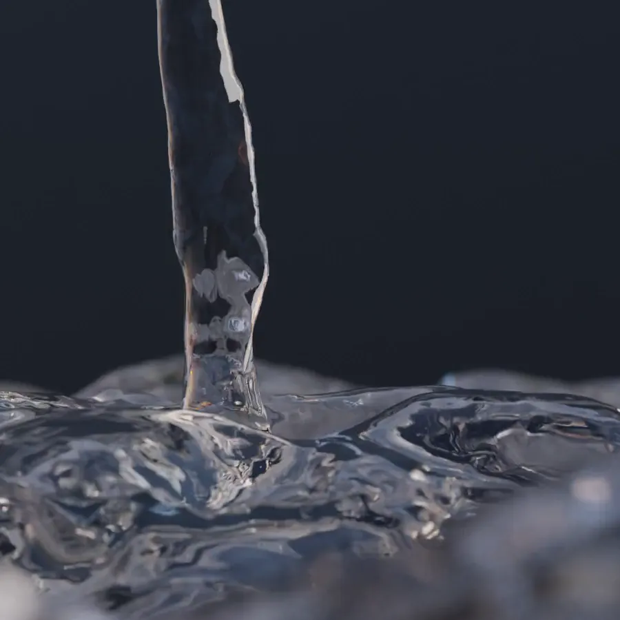 Chorro de agua cayendo